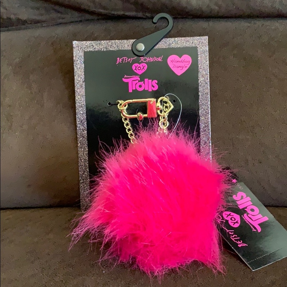 Betsey Johnson Trolls Handbag Dangle